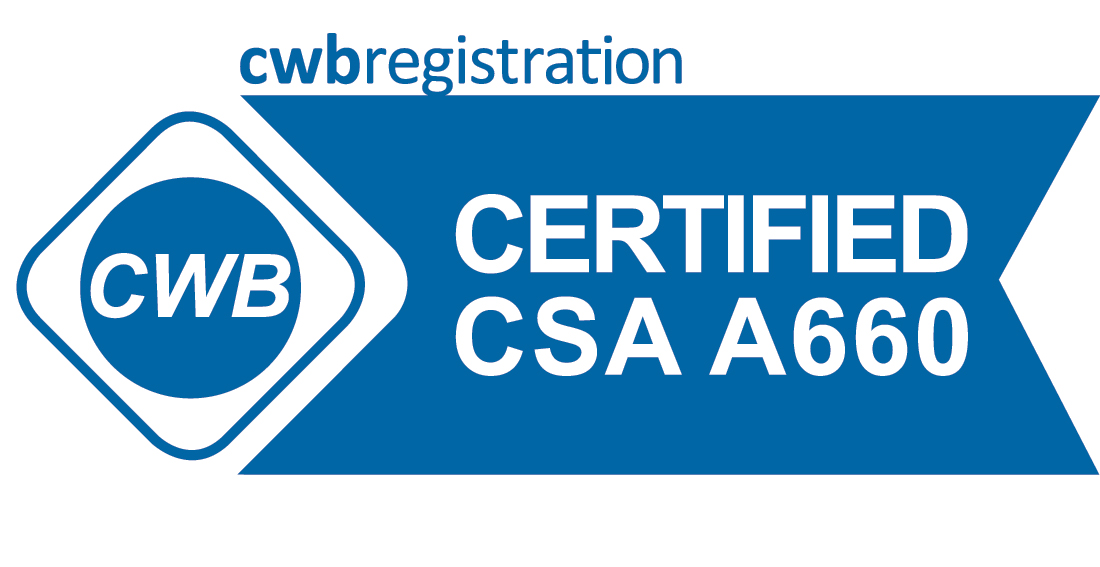 Enregistrement du cwb Certifié CSA A660