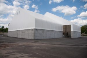 VP Series 78 x 160 Salt and Sand Fabric Structure