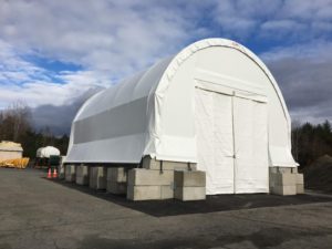 CC Series 32 x 40 Salt and Sand Fabric Structure