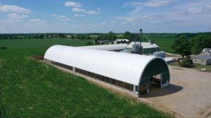 CC Series 62 x 250 Cattle Barn Fabric Structure