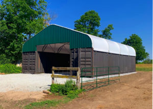 Série CL 32 x 40 Stockage agricole toile Structure