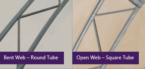 Open Web Trusses for Durable Tension Fabric Buildings