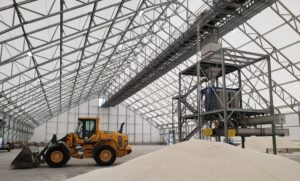 VP Series 180 x 288 Salt and Sand Fabric Structure