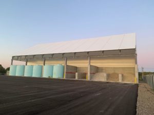 VP Series 92 x 148 Salt Storage Fabric Structure