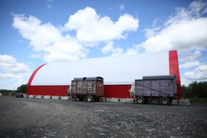 CC Series Fabric Structure on Concrete for Agricultural Storage