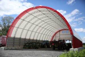 CC Series Fabric Structure on Concrete for Agricultural Storage
