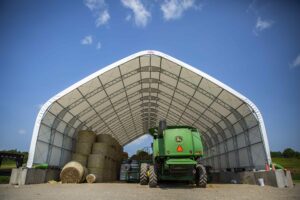 GB Series Fabric Structure on Concrete Blocks for Agriculture Storage