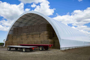 HT Series Fabric Structure on Concrete for Agricultural Storage