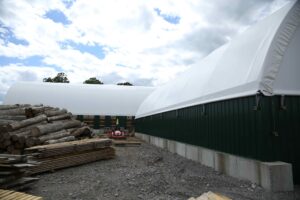 CC Series Fabric Structure on Steel Legs for Commercial Storage