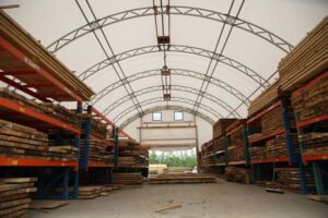 CC Series Fabric Structure on Steel Legs for Commercial Storage