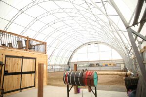 CC Series Fabric Structure on Steel Legs for Equine Use