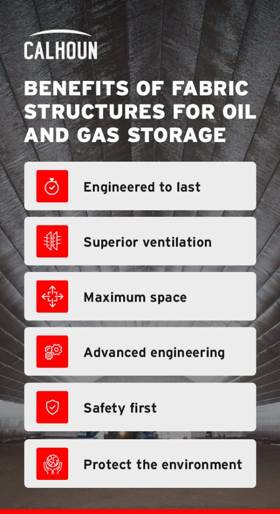 Benefits of Fabric Structures for Oil and Gas Storage