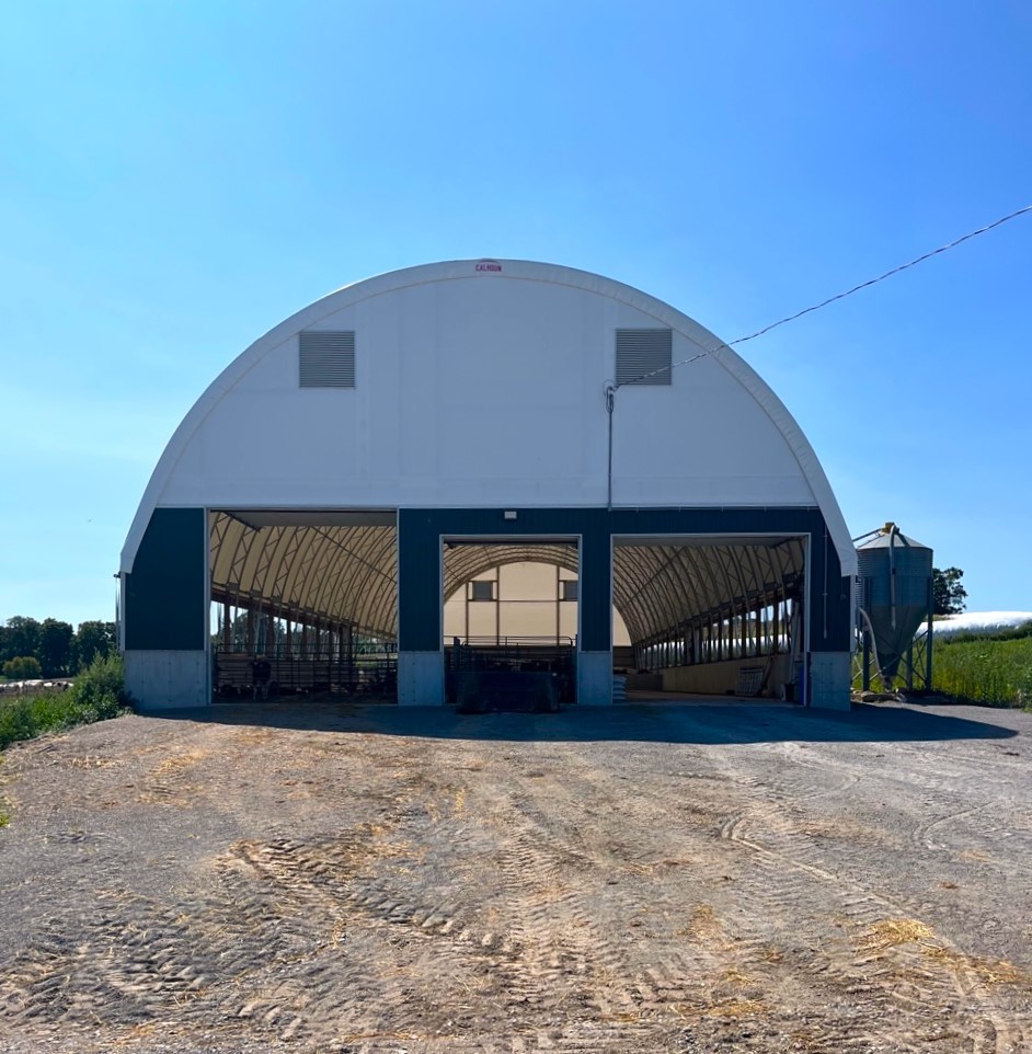 Fabric-Covered Calf Barns