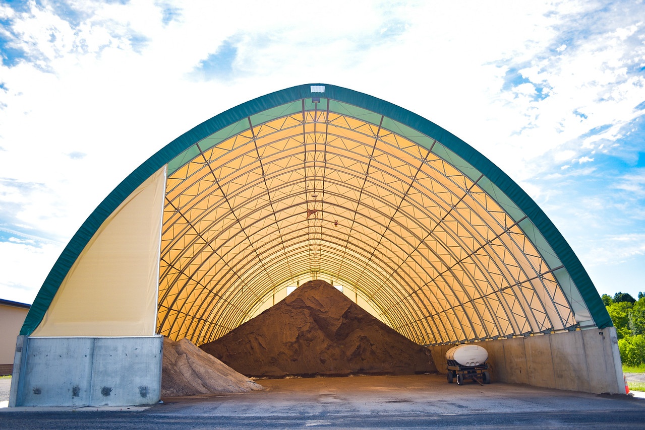 Sand and Salt Storage Buildings | Fabric Covered Structures