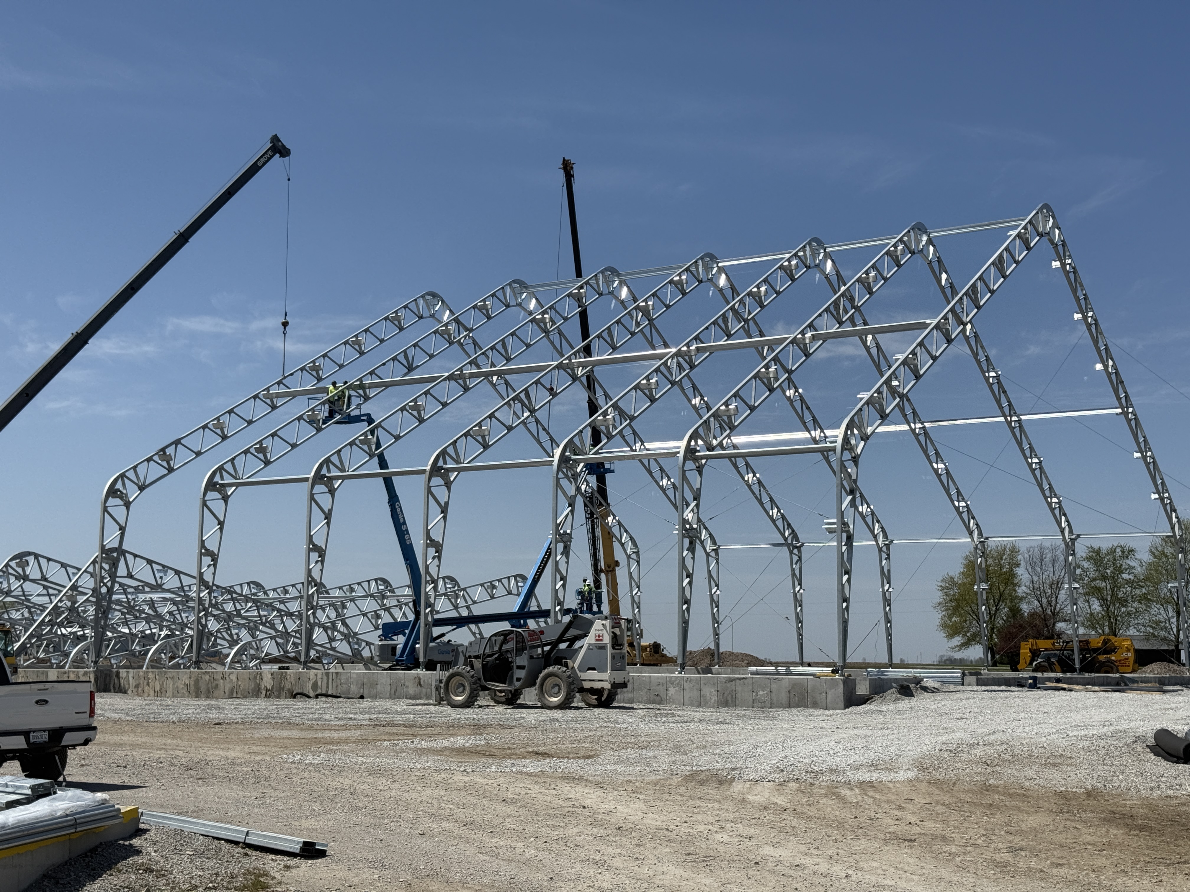 fabric structure engineering building trusses